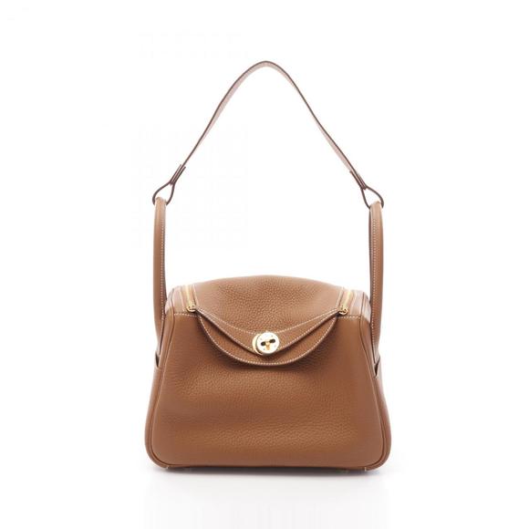 Hermes Hermès Lindy 26 Shoulder Bag in Taurillon Clemence Leather, Brown, for... - Picture 1 of 5